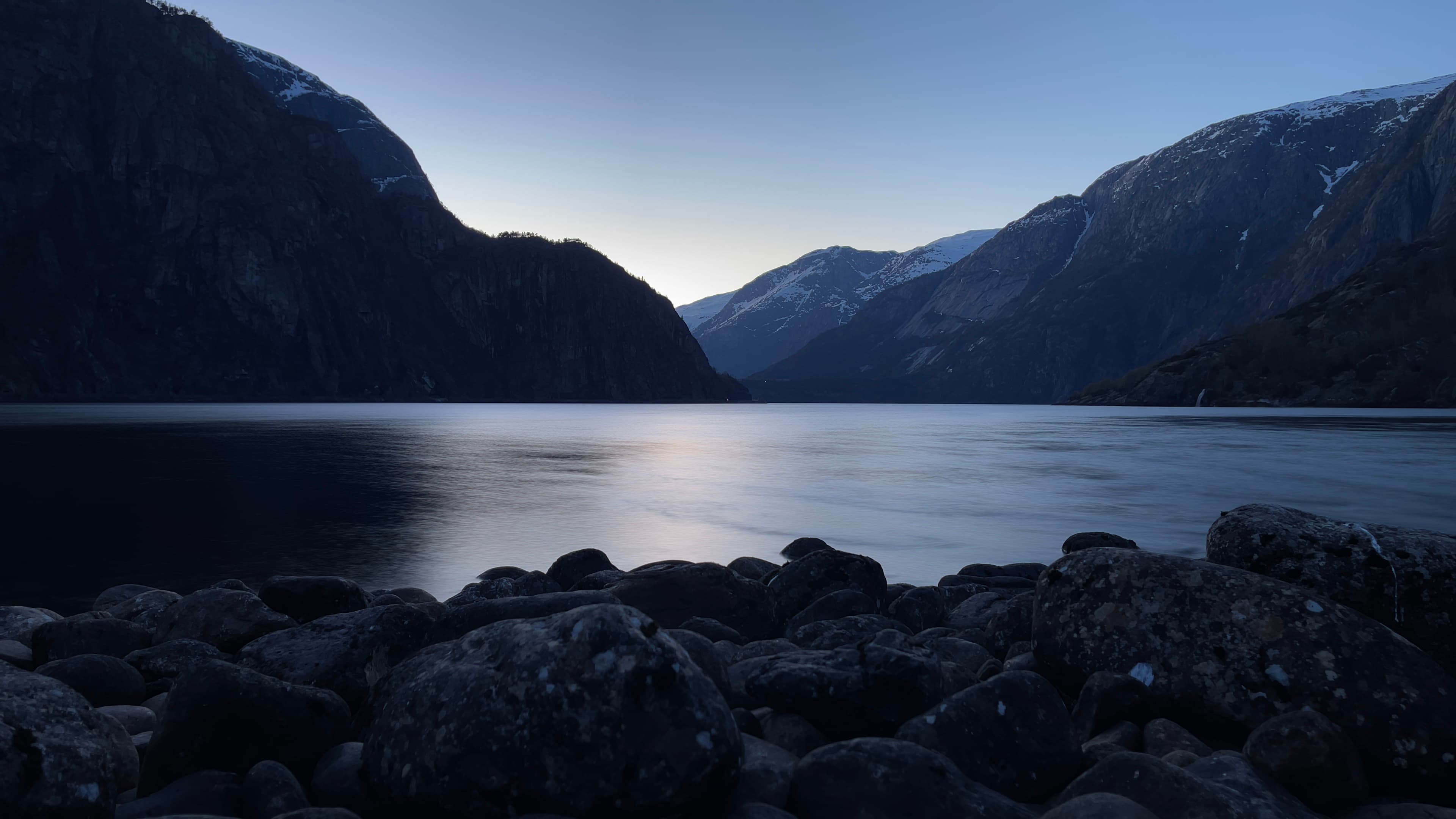 Norwegian landscape background